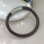 Personalised Leather Infinity Message Bracelet, thumbnail 3 of 9