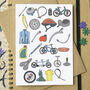 Cycling Alphabet Art Print Unframed, thumbnail 3 of 4