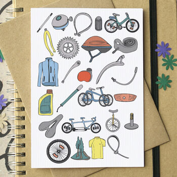 Cycling Alphabet Art Print Unframed, 3 of 4