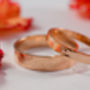 Wedding Bands In 9ct Rose Recycled Gold, thumbnail 7 of 8