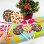 Christmas Chocolate Lollies, Set Of 10, thumbnail 1 of 2