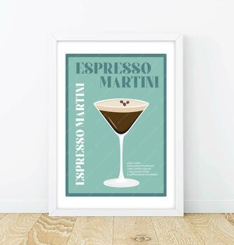 Espresso Martini Cocktail Poster, 8 of 9