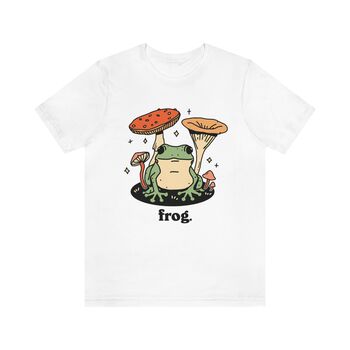 'Frog' Retro Graphic Cottagecore Tshirt For Frog Lovers, 4 of 7