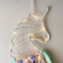 Pastel Unicorn Head LED Light Dream Catcher For Kids, thumbnail 3 of 6