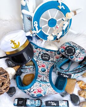 Shipwrecked Nautical Dog Harness, 5 of 11