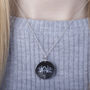 May Birth Flower Lily Photo Locket Gift Necklace, thumbnail 5 of 5