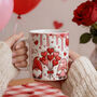 Cute Gnome Heart Valentine's Mug, thumbnail 1 of 6