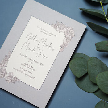 Flora Classic Wedding And Event Invitation Cards, 6 of 12