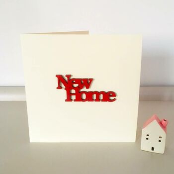 'New Home' Handmade Card, 3 of 3
