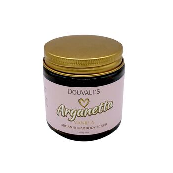 Set Of Three Mini Argan Organic Sugar Body Scrubs, 2 of 5