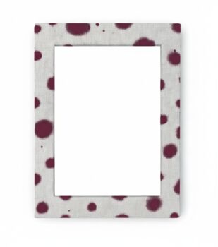 Upcycled Hand Painted Polka Dot Eco Wooden Photo Frame 5x7', 10 of 12