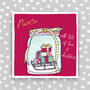 Niece Christmas Card With Lots Of Love, thumbnail 1 of 3