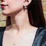 Mesh Heart Gold Plated Sterling Silver Necklace, thumbnail 7 of 9