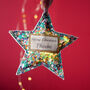 Personalised Liberty Print Christmas Tree Decoration, thumbnail 6 of 12