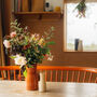 Large Handmade Stoneware Ochre Bouquet Vase For Flowers, thumbnail 4 of 4