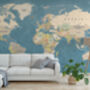World Map Mural Wallpaper, thumbnail 2 of 3