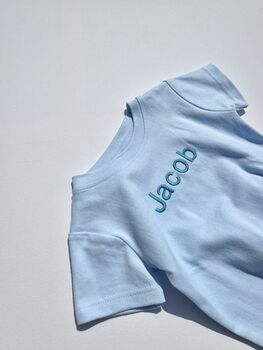 Personalised Premium Crewneck T Shirt Cotton Boys Girls, 7 of 10