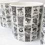 Crisps Packets Illustrated Black And White Mug, thumbnail 4 of 7