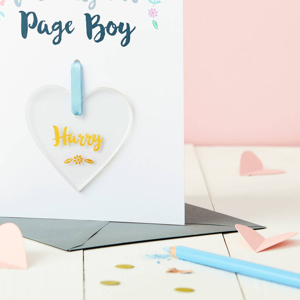 Page boy hot sale keepsake