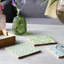 Set Of Patterned Bamboo Coasters For Him, thumbnail 4 of 12