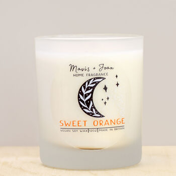 Sweet Orange Scented Soy Wax Candle In Glass Jar, 2 of 6