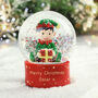 Personalised Elf Glitter Snow Globe, thumbnail 2 of 3