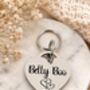 25mm Heart Lock Pet ID Tag, thumbnail 1 of 4