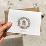 Blush Pink Roses, Gypsophila And Eucalyptus Thank You Cards, thumbnail 4 of 7