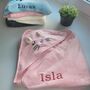 Personalised Embroidered Baby Towel With Animal Hood, thumbnail 1 of 6