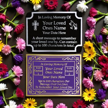 Personalised Gravestone Memorial Plaque, 9 of 9