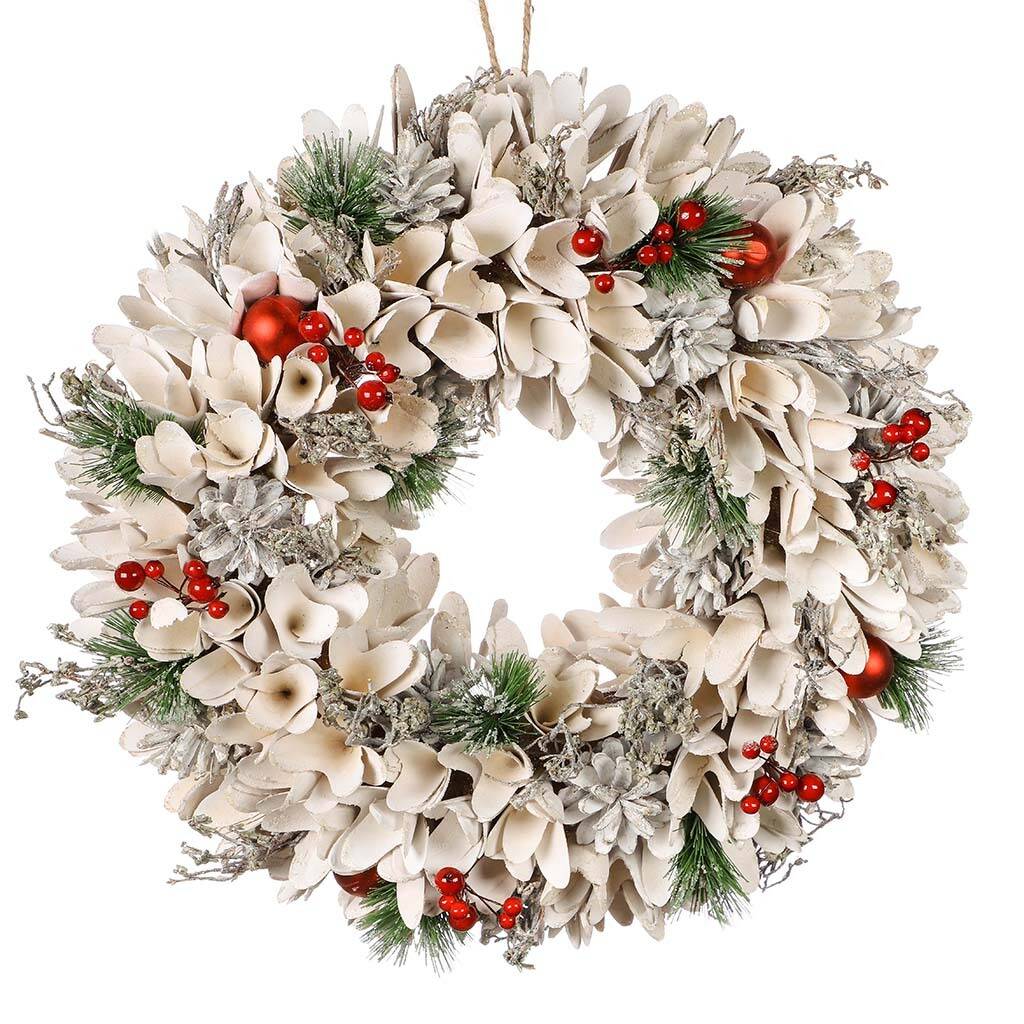 Winter Snowdrops Large Christmas Door Wreath By Dibor ...