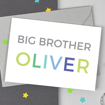 Personalised Big Brother Card, 3 of 3