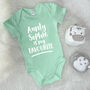 My Auntie Is My Favourite Personalised Babygrow, thumbnail 4 of 12