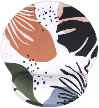 Abstract Leaves Pattern Mouse Mat Wrist Pad, 3 of 8