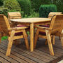 Six Seater Garden Furniture Rectangular Table Set, thumbnail 3 of 7