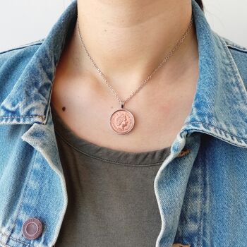 18th Birthday 2007 One Penny Coin Necklace, 3 of 9