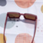 Red Front Lens Rectangle Y2k Style Sunglasses, thumbnail 4 of 7