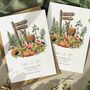 Autumn Woodland Save The Date Cards And Envelopes, thumbnail 1 of 5