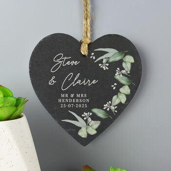Personalised Botanical Wedding Slate, 2 of 2