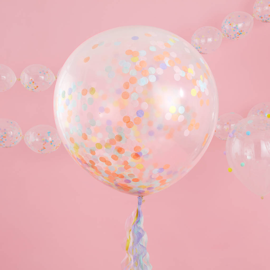 Pastel Party Giant Confetti Balloons, 1 of 3
