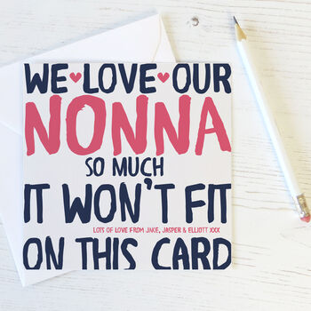 'Love Gran / Nan / Grandma / Nanny / Nana So Much' Card, 5 of 5