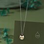 Schrodinger's Cat Double Sided Pendant Necklace, thumbnail 2 of 11
