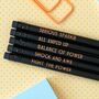 Funny Electrician Pencil Set: Serious Sparkie, thumbnail 1 of 7