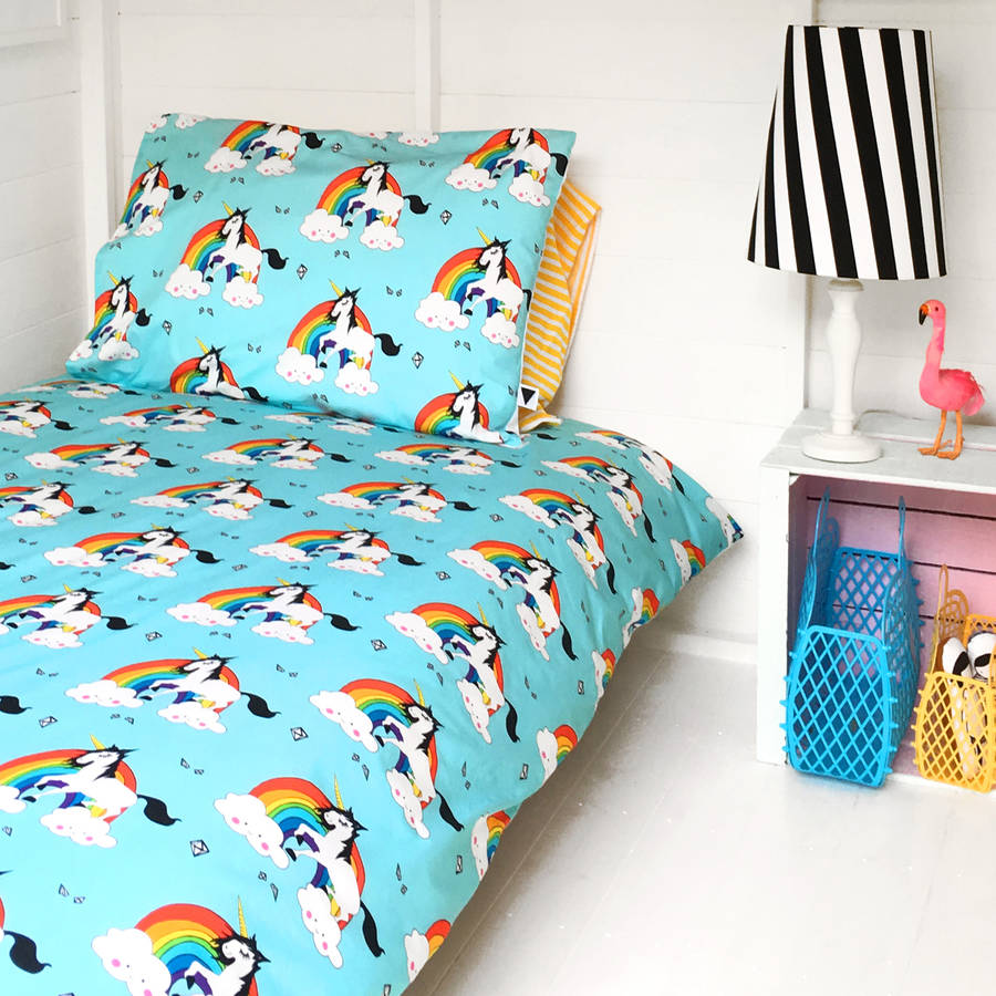  Kids Quilt Cover Unicorn Bedding ...