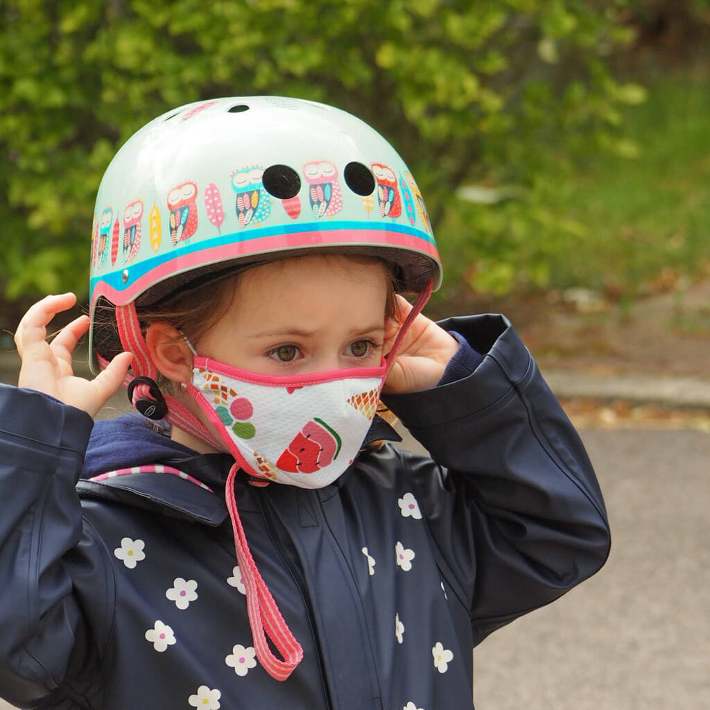 Ice Cream Sustainable Children's Reusable Face Mask By Matilda Grey