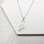 Fibromyalgia Butterfly Wing Necklace Sterling Silver, thumbnail 4 of 7