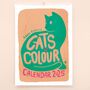 Cats In Colour 2025 Wall Calendar, thumbnail 1 of 5