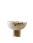 Handmade Olive White Marble Pedestal Bowl, thumbnail 2 of 2