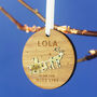 Personalised Nice List Christmas Bauble, thumbnail 2 of 3