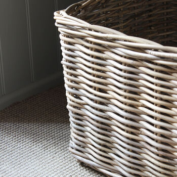 Extra Large Rectangular Rattan Storage Basket, 3 of 3